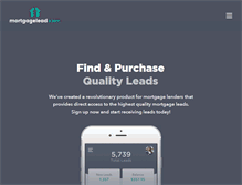 Tablet Screenshot of mortgagelead.com